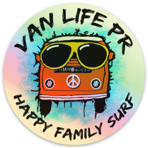 " Van Life PR Hologram Sticker"