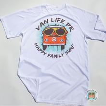 Load image into Gallery viewer, Microfiber T-shirt with official Van Life PR Logo Excelent for your favorites activities: -Surf, Paddleboard, Kayak, Rivers or just be &quot;chilling&quot; protected under the sun! - &quot;100% microfiber&quot; (Dry Fast)