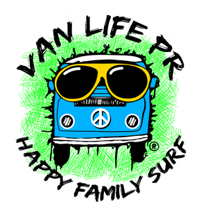 "  Sky  Blue Van Life PR  Sticker"